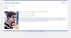 Desktop Screenshot of kennyeaswaran.org
